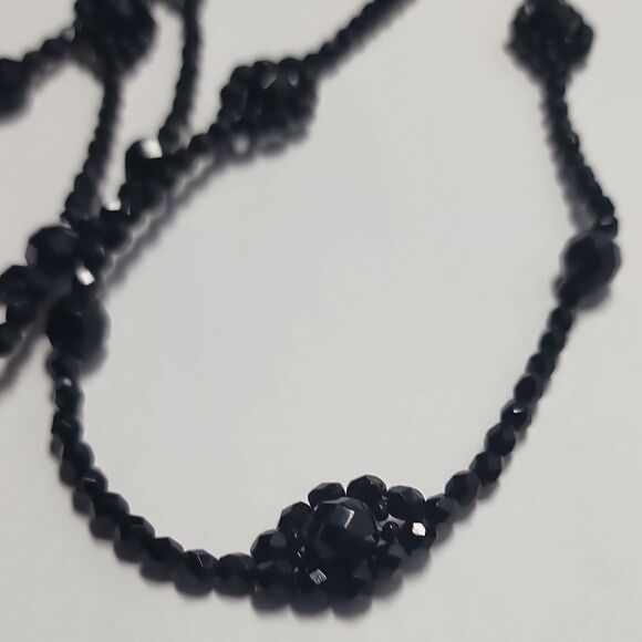 Robert Rose Black Beaded Necklace - Picture 3 of 5